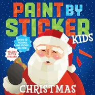Paint by Sticker Kids: Christmas: Create 10 Pictures One Sticker at a Time! Includes Glitter Stickers - stevensbooks