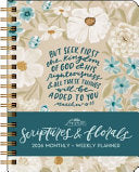 Scriptures and Florals 12-Month 2026 Hardcover Monthly/Weekly Planner Calendar
