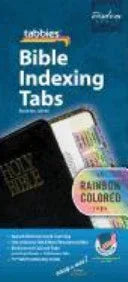 Bible Tab-Protestant-Rain: Rainbow Bible Tabs - stevensbooks
