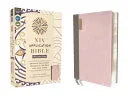 NIV Application Bible, Personal Size, Leathersoft, Pink/Gray, Red Letter, Comfort Print: Bringing the Ancient Message of the Bible Into Your World - stevensbooks