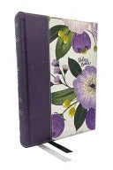 Kjv, the Woman's Study Bible, Purple Floral Cloth Over Board, Red Letter, Full-Color Edition, Comfort Print (Thumb Indexed): Receiving God's Truth for - stevensbooks