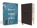 Niv, Quest Study Bible, Leathersoft, Black, Comfort Print: The Only Q and A Study Bible - stevensbooks