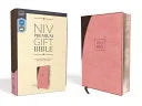 Niv, Premium Gift Bible, Leathersoft, Pink/Brown, Red Letter Edition, Comfort Print - stevensbooks