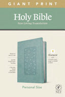 NLT Personal Size Giant Print Bible, Filament Enabled Edition (Red Letter, Leatherlike, Floral Frame Teal)