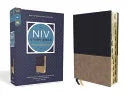 NIV Study Bible, Fully Revised Edition, Leathersoft, Navy/Tan, Red Letter, Thumb Indexed, Comfort Print - stevensbooks
