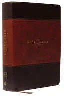 King James Study Bible, Imitation Leather, Brown, Full-Color Edition - stevensbooks