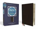 NIV Study Bible, Fully Revised Edition, Bonded Leather, Black, Red Letter, Comfort Print - stevensbooks