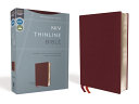 NIV, Thinline Bible, Bonded Leather, Burgundy, Red Letter Edition (Special)