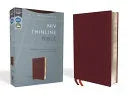 NIV, Thinline Bible, Bonded Leather, Burgundy, Red Letter Edition (Special) - stevensbooks