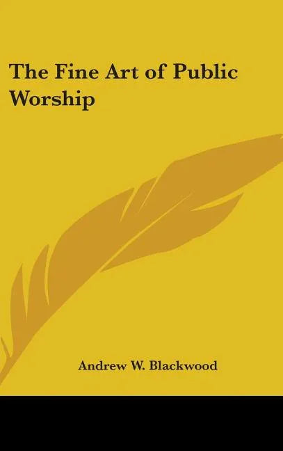 Fine Art of Public Worship - stevensbooks