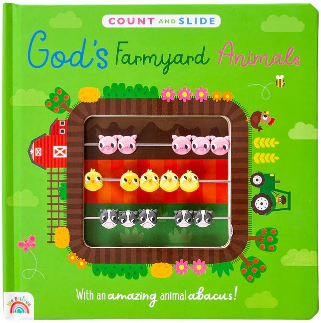 God's Farmyard Animals: A Count and Slide Book - stevensbooks