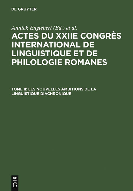 Les Nouvelles Ambitions de la Linguistique Diachronique (Reprint 2012) - Ingram