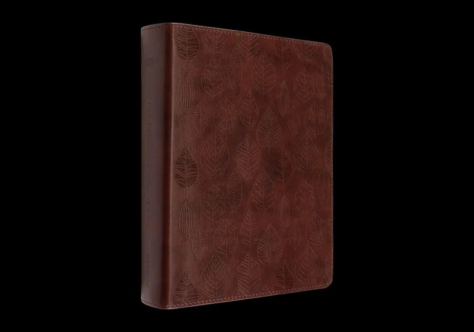 ESV Single Column Journaling Bible (Trutone, Chestnut, Leaves Design) - stevensbooks