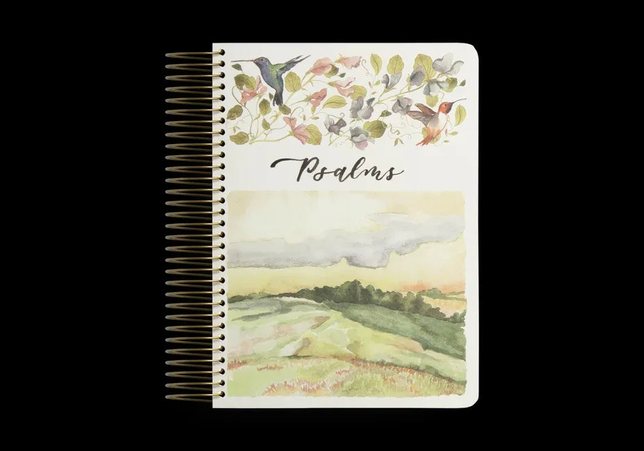 ESV Scripture Journal, Spiral-Bound Edition: Psalms (Artwork by Ruth Chou Simons) (Paperback) - stevensbooks