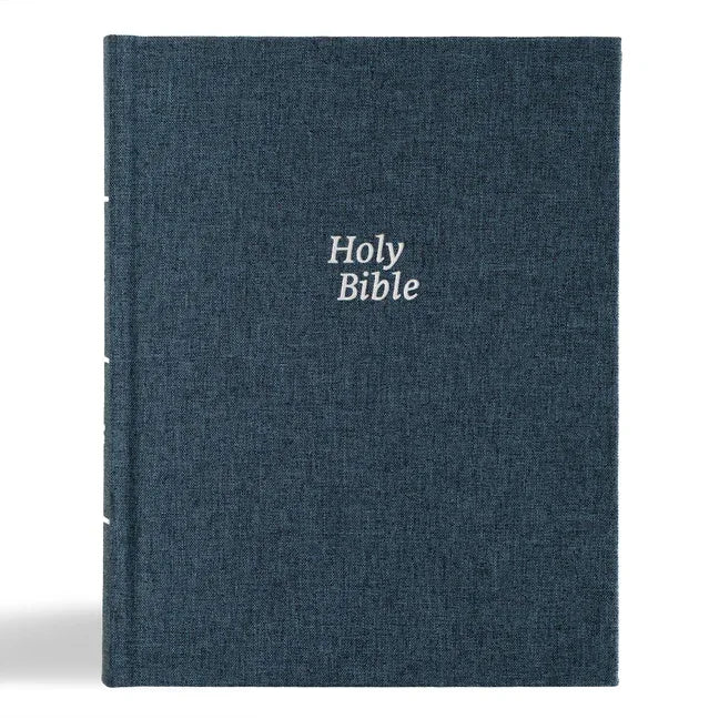 CSB Notetaking Bible, Revive Our Hearts Edition, Denim Cloth Over Board: With Prayers and Encouragement from Nancy DeMoss Wolgemuth - stevensbooks