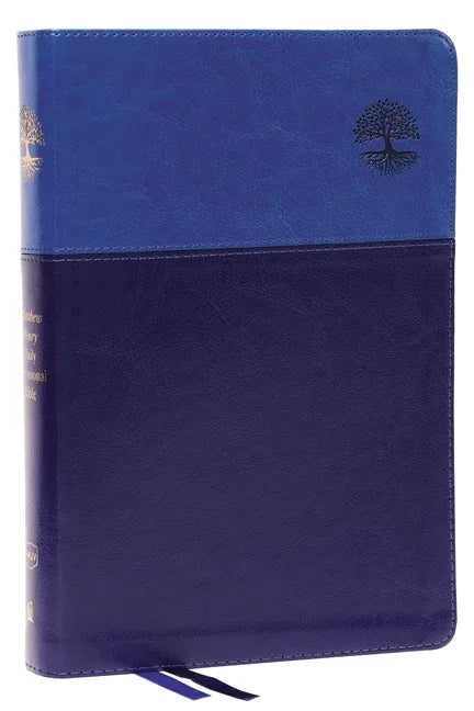 Nkjv, Matthew Henry Daily Devotional Bible, Leathersoft, Blue, Red Letter, Comfort Print: 366 Daily Devotions by Matthew Henry - stevensbooks