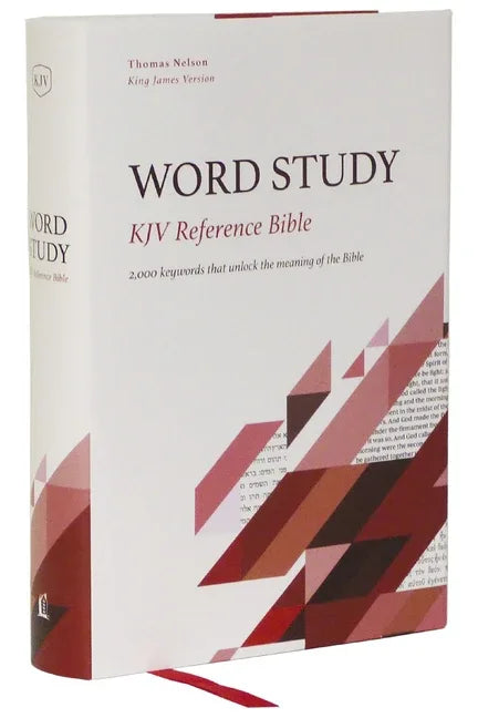 Kjv, Word Study Reference Bible, Hardcover, Red Letter, Comfort Print: 2,000 Keywords That Unlock the Meaning of the Bible - stevensbooks