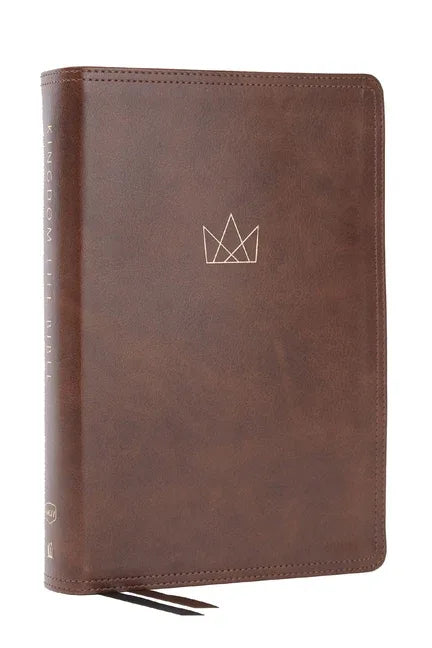 Kingdom Life Bible: Joining God's Mission to Save the World (Nkjv, Brown Leathersoft, Red Letter, Comfort Print) - stevensbooks