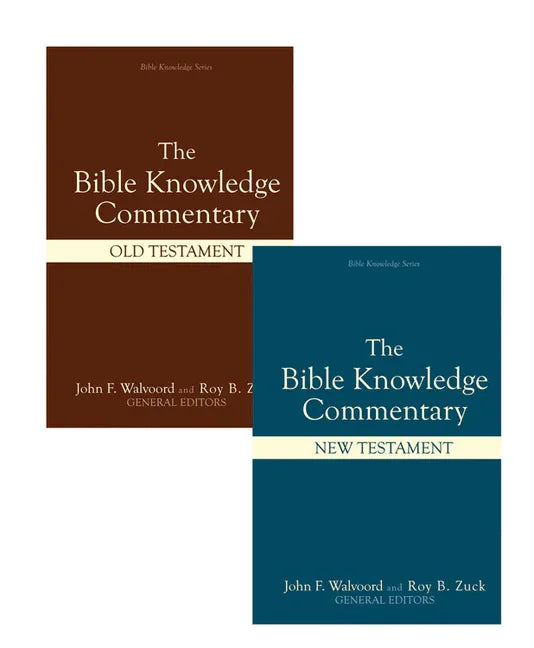 Bible Knowledge Commentary (2 Volume Set) - stevensbooks