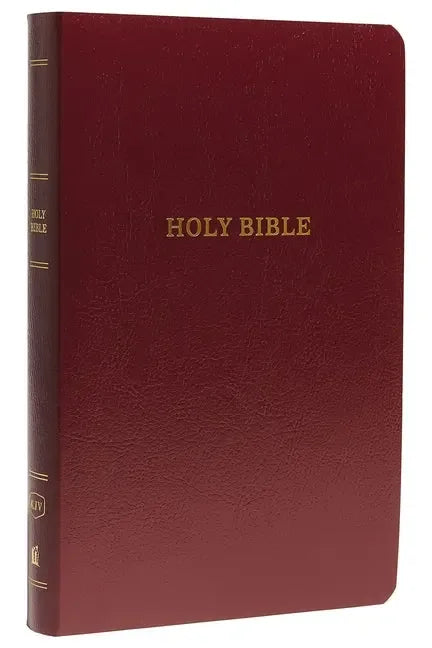 KJV, Gift and Award Bible, Imitation Leather, Burgundy, Red Letter Edition - stevensbooks