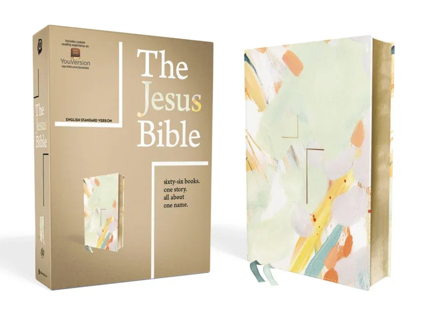Jesus Bible, ESV Edition, Leathersoft, Multi-Color/Teal - stevensbooks