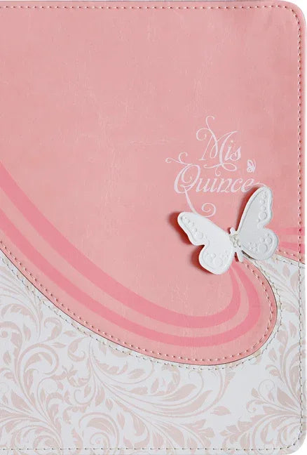 Rvr 1960 Biblia MIS Quince, Rosa Y Blanco Símil Piel - stevensbooks