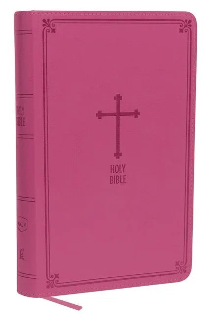 NKJV, Deluxe Gift Bible, Imitation Leather, Pink, Red Letter Edition - stevensbooks