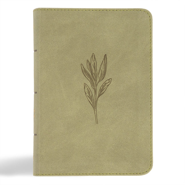 NASB Large Print Compact Reference Bible, Sage Suedesoft Leathertouch - Ingram