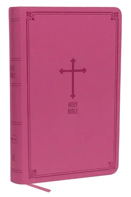 NKJV, Deluxe Gift Bible, Imitation Leather, Pink, Red Letter Edition - stevensbooks