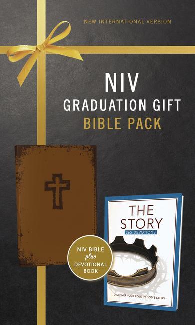 NIV, Graduation Gift, Bible Pack for Him, Brown, Red Letter Edition (Special) - stevensbooks