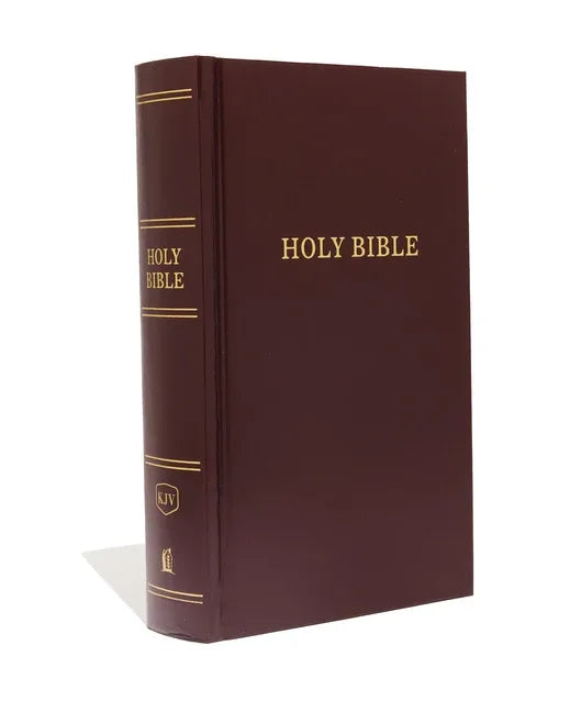 KJV, Pew Bible, Large Print, Hardcover, Burgundy, Red Letter Edition - stevensbooks