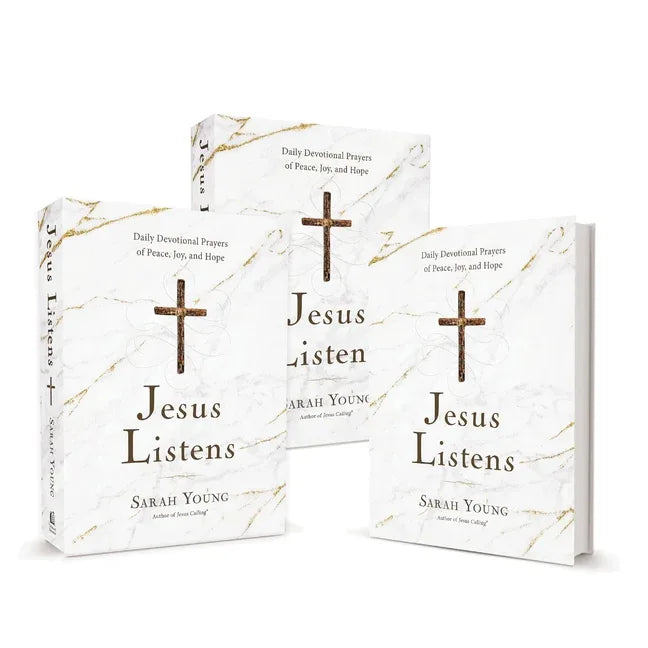 Jesus Listens, 3-Pack: Daily Devotional Prayers of Peace, Joy, and Hope (a 365-Day Prayer Book) - stevensbooks