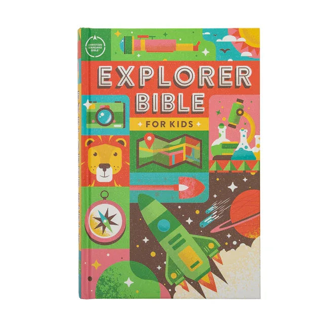 CSB Explorer Bible for Kids, Hardcover: Placing God's Word in the Middle of God's World - stevensbooks