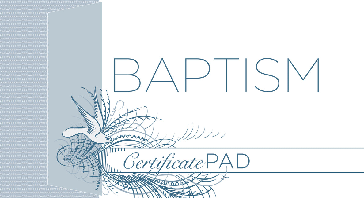 Baptism Certificate Pad (25 Count): Romans 6:3-4 (Kjv) - Ingram