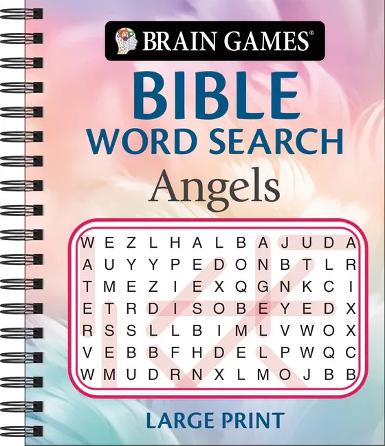 Brain Games - Bible Word Search: Angels - Large Print - stevensbooks