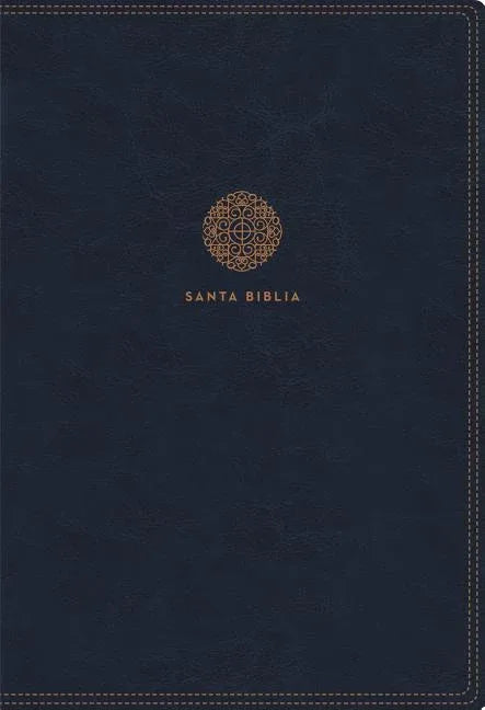 Rvr60, Santa Biblia, Letra Supergigante, Leathersoft, Azul, Con Índice Y Cierre, Comfort Print - stevensbooks
