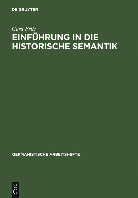 Einführung in Die Historische Semantik - Ingram