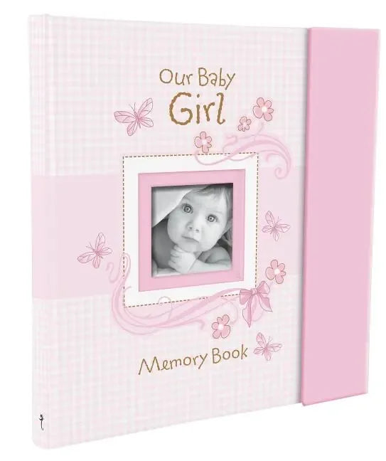 Christian Art Gifts Girl Baby Book of Memories Pink Keepsake Photo Album Our Baby Girl Memory Book Baby Book with Bible Verses, the First Year - stevensbooks