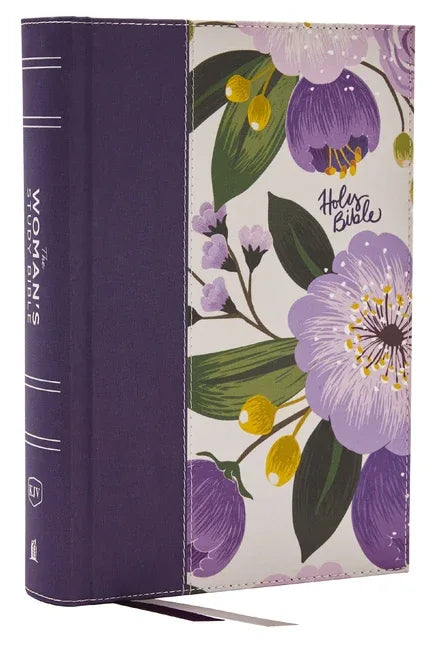 Kjv, the Woman's Study Bible, Purple Floral Cloth Over Board, Red Letter, Full-Color Edition, Comfort Print: Receiving God's Truth for Balance, Hope, - stevensbooks