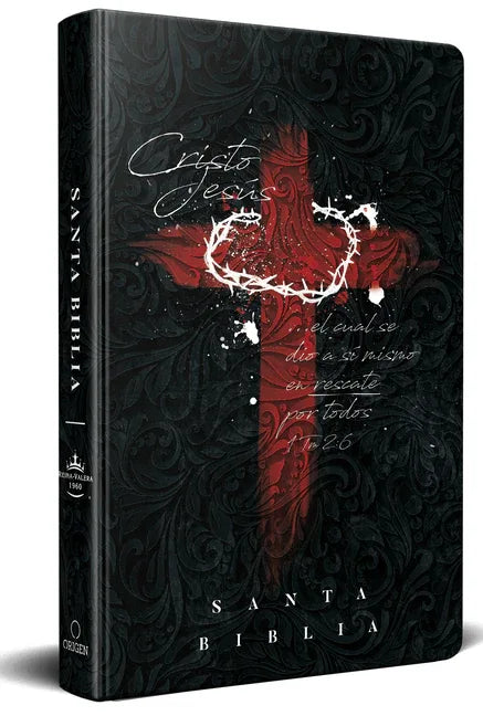 Biblia Rvr 1960 Letra Grande Tamaño Manual, Tapa Dura Cruz Con Corona / Spanish Bible Rvr 1960 Handy Size Large Print Hardcover Cross and Crown - stevensbooks