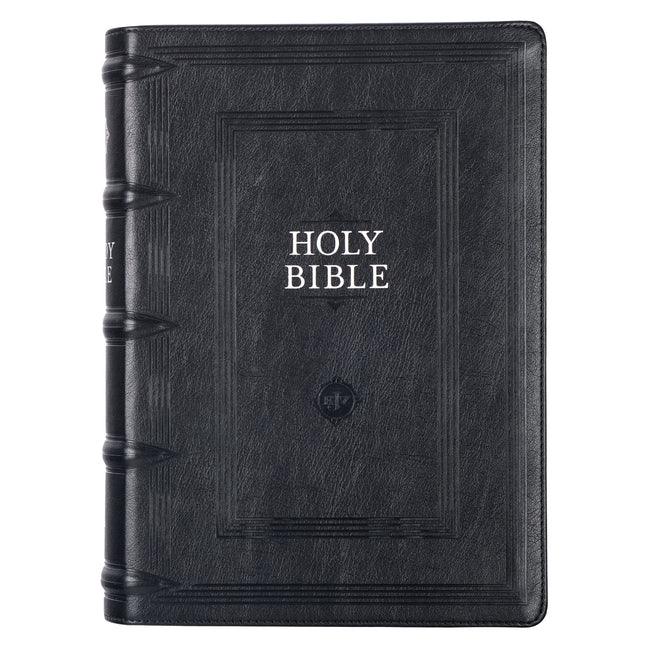 KJV Study Bible, Standard Print Faux Leather - Thumb Index, King James Version Holy Bible, Black - stevensbooks