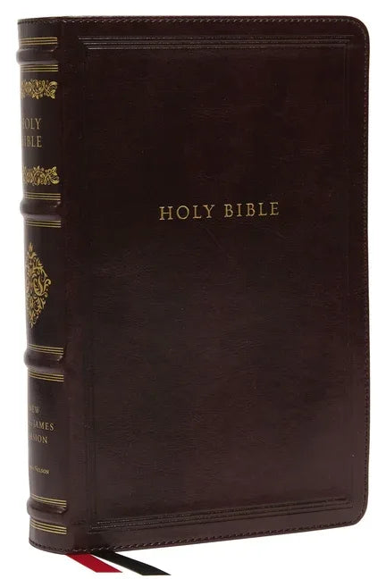 Nkjv, Personal Size Reference Bible, Sovereign Collection, Leathersoft, Brown, Red Letter, Thumb Indexed, Comfort Print: Holy Bible, New King James Ve - stevensbooks