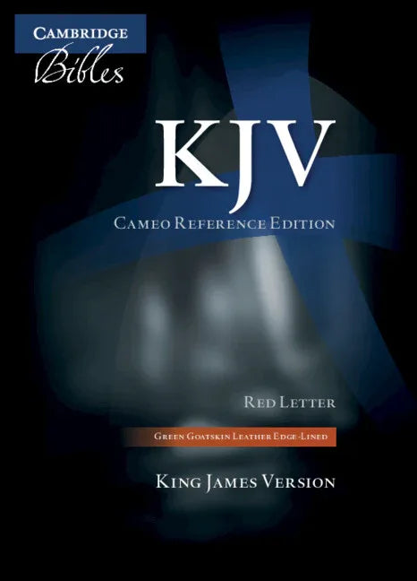 KJV Cameo Reference Edition, Green Goatskin Leather, Red-Letter Text, Kj456: Xre - stevensbooks