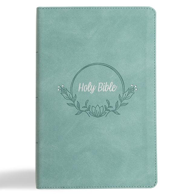 KJV Large Print Personal Size Reference Bible, Earthen Teal Suedesoft Leathertouch - stevensbooks