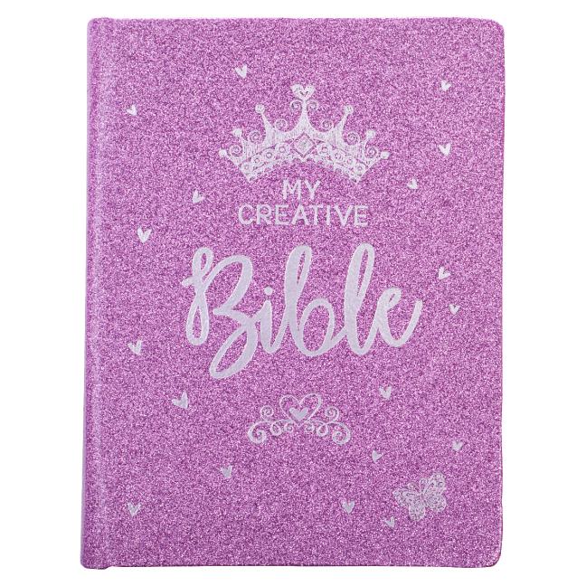 ESV My Creative Bible for Girls Faux Leather Hc, Purple Glitter - Ingram