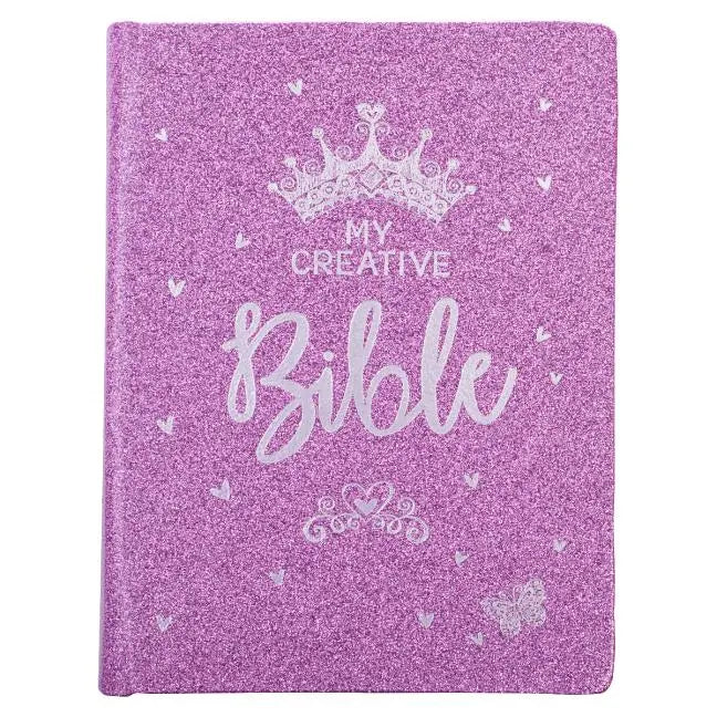 ESV My Creative Bible for Girls Faux Leather Hc, Purple Glitter - Ingram