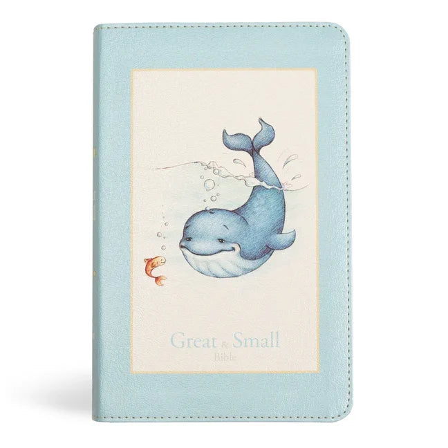KJV Great and Small Bible, Baby Blue Leathertouch: A Keepsake Bible for Babies - stevensbooks