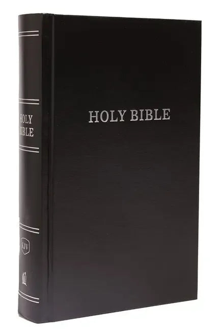 KJV, Pew Bible, Large Print, Hardcover, Black, Red Letter Edition - stevensbooks