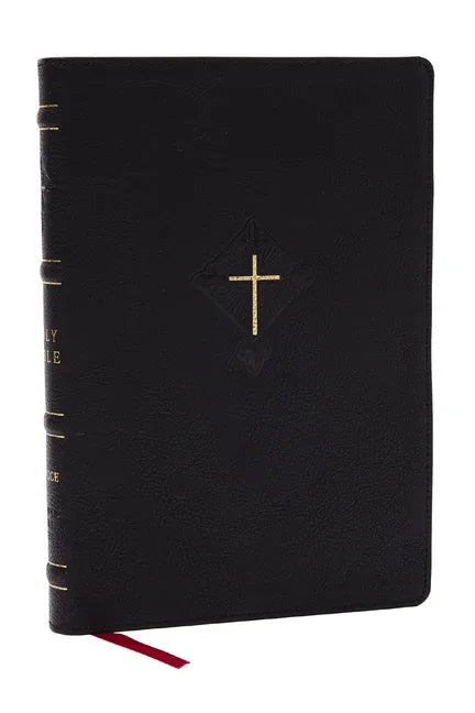 Rsv2ce, Thinline Large Print Catholic Bible, Black Leathersoft, Comfort Print - stevensbooks