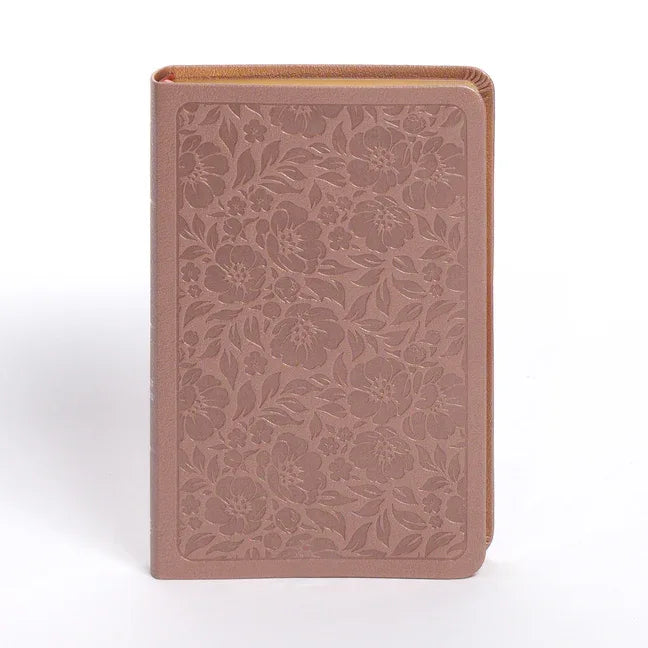 NASB Personal Size Bible, Rose Gold Leathertouch - stevensbooks